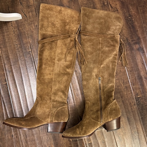 FRYE Fall Suede Over the Knee Boots - Picture 1 of 5
